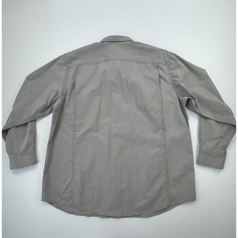 Ridgecut Mens XL Vented Work Shirt Gray Check Button Down Long Sleeve Utility - Picture 7 of 11